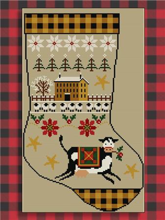 Rustic Christmas Series Stocking I - Twin Peak Primitives