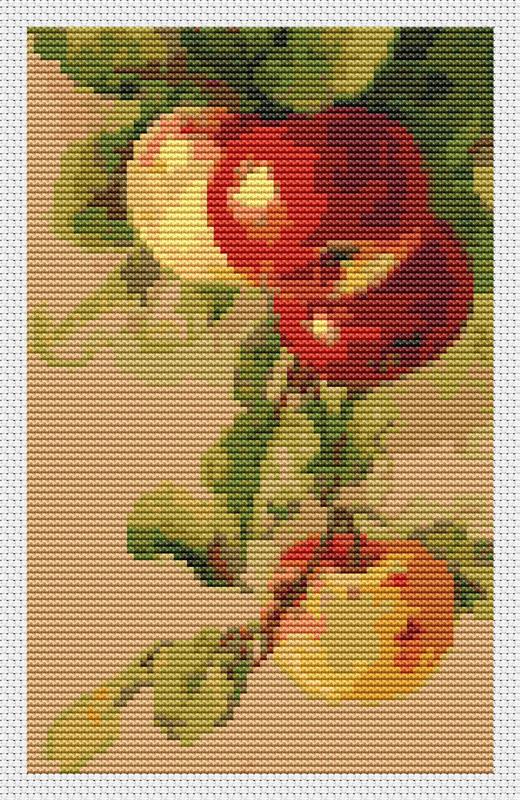 Apples By Catherine Klein (Mini Chart) - Art of Stitch, The