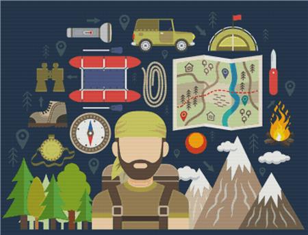 Summer Adventure - X Squared Cross Stitch
