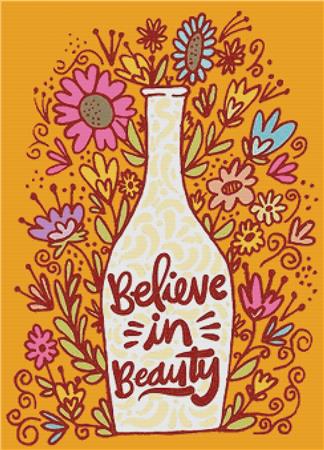 Believe In Beauty - X Squared Cross Stitch