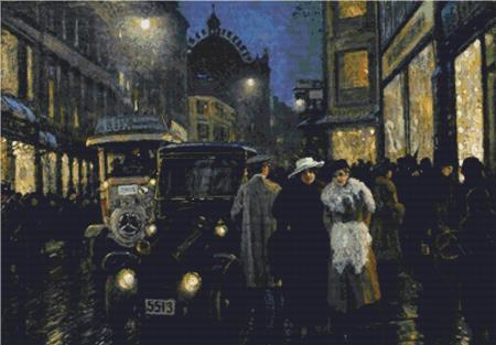 An Evening Stroll On The Boulevard - X Squared Cross Stitch