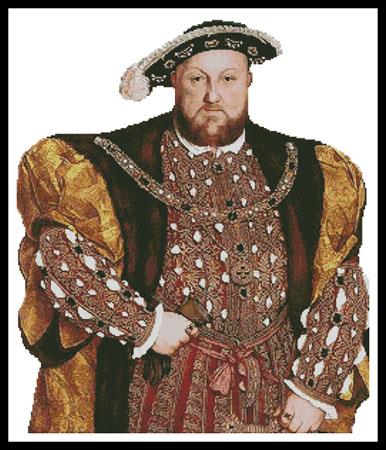 Henry The VIII (No Background) - Artecy Cross Stitch