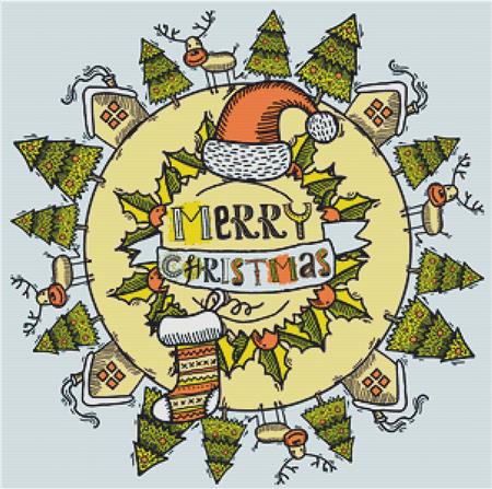 Christmas Circle - X Squared Cross Stitch