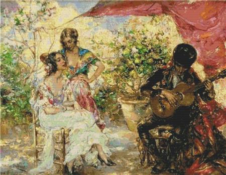 Music In The Garden - X Squared Cross Stitch