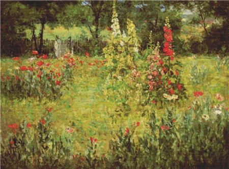 Hollyhocks And Poppies - X Squared Cross Stitch
