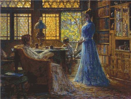 Library At The Hermitage - X Squared Cross Stitch