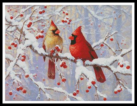 Winter Joy Cardinals - Artecy Cross Stitch