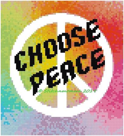 Choose Peace - Stitchnmomma