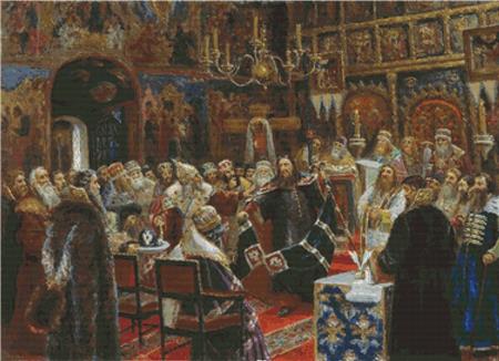 The Trial Of Patriarch Nikon - X Squared Cross Stitch