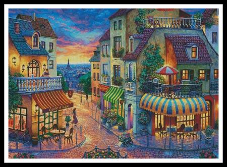 Europe Street (Large) - Artecy Cross Stitch