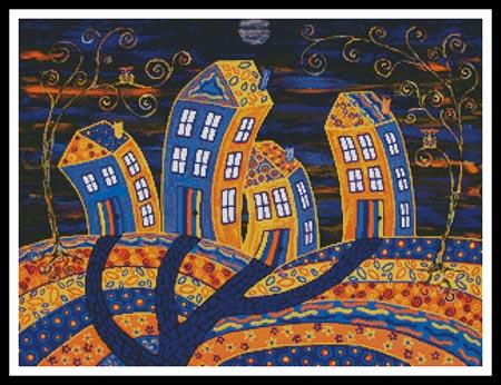 Midnight In Town - Artecy Cross Stitch