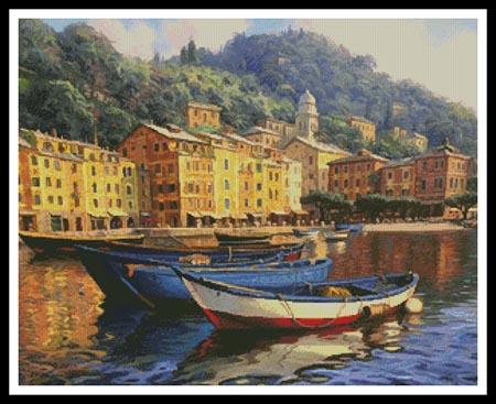 Boats Of Portofino - Artecy Cross Stitch