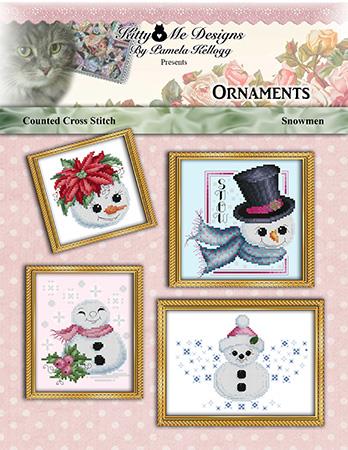 Snowman Ornaments - Kitty & Me Designs