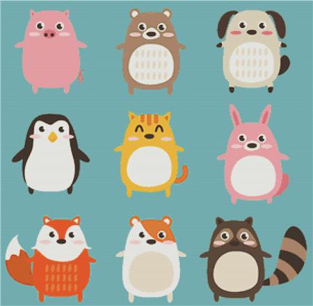 Cute Critters - X Squared Cross Stitch