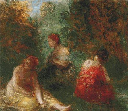 The Bathers - X Squared Cross Stitch