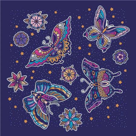Magical Butterflies - X Squared Cross Stitch