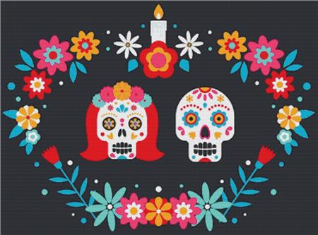 Sugar Skulls - X Squared Cross Stitch