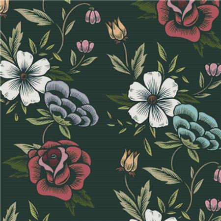 Victorian Flowers - X Squared Cross Stitch