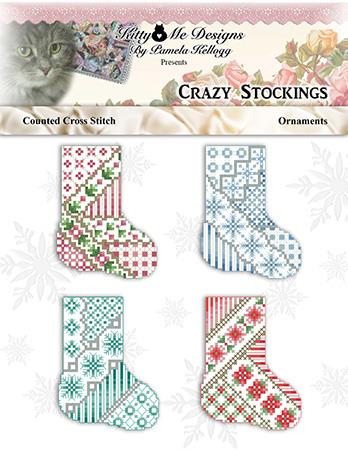 Crazy Stocking Ornaments - Kitty & Me Designs