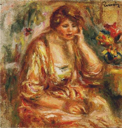 Andree In A Pink Dress - X Squared Cross Stitch