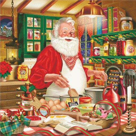 Santa Cooking - Charting Creations