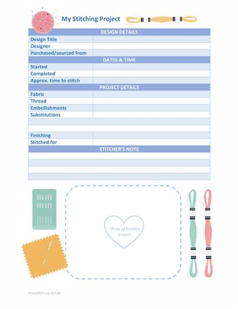 Cross Stitch Project Sheet: Stitch - PinoyStitch