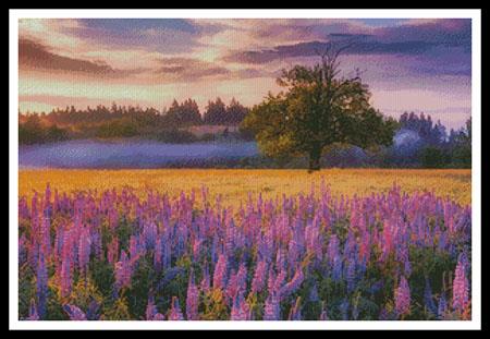 Lupine Sunrise - Artecy Cross Stitch