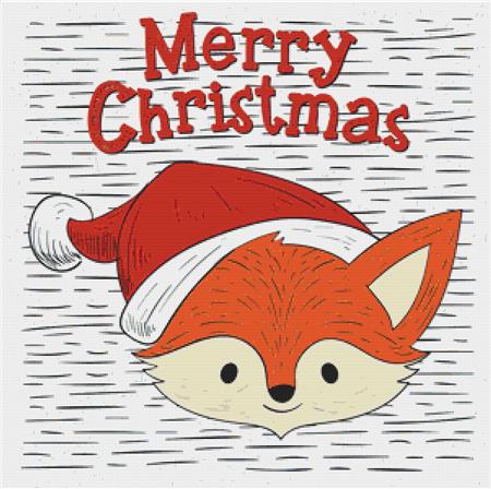 Christmas Fox - X Squared Cross Stitch