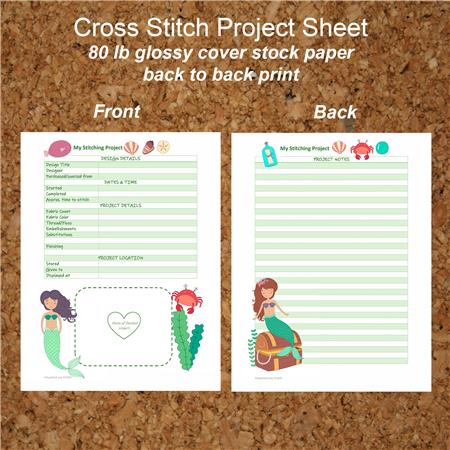 Cross Stitch Project Sheet: Mermaid - PinoyStitch
