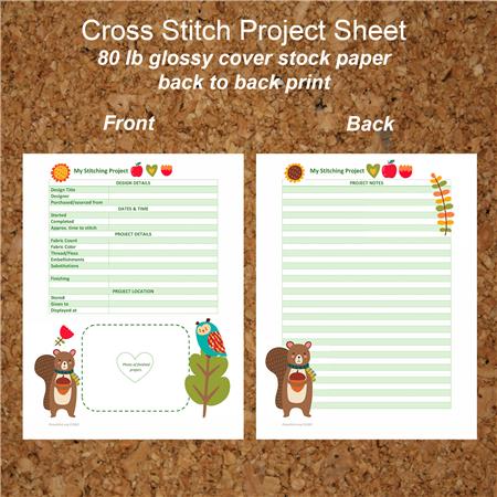 Cross Stitch Project Sheet: Woodland - PinoyStitch