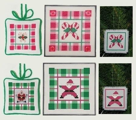 Buttons And Plaid: Christmas Red & Green - Linda Jeanne Jenkins