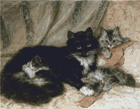 The Cats' Nap - X Squared Cross Stitch