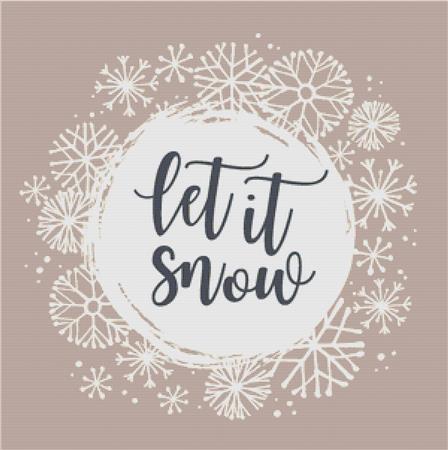 Let It Snow - X Squared Cross Stitch