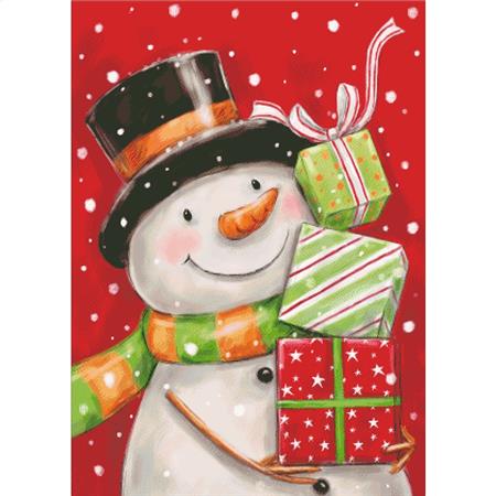 Snowman With Presents 2 - Charting Creations