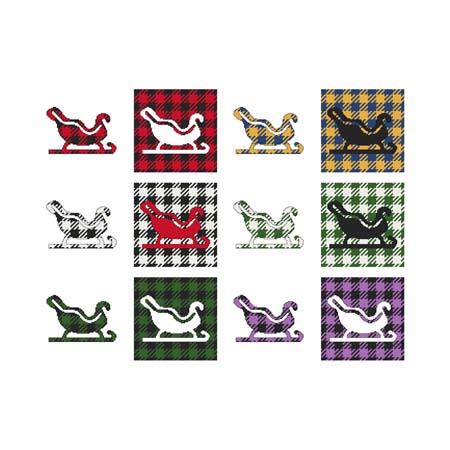 Fun With Plaid: Sleigh - Cross Stitch Wonders