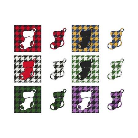 Fun With Plaid: Stocking - Cross Stitch Wonders