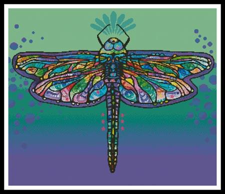 Abstract Dragonfly - Artecy Cross Stitch