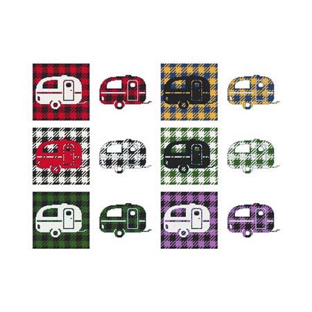 Fun With Plaid: Camper - Cross Stitch Wonders