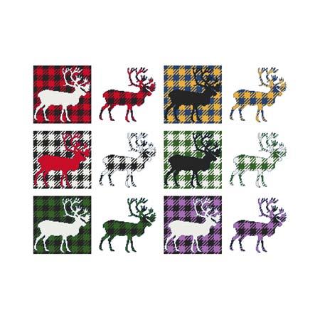 Fun With Plaid: Caribou - Cross Stitch Wonders