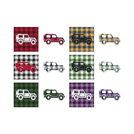 Fun With Plaid: Jeep - Cross Stitch Wonders
