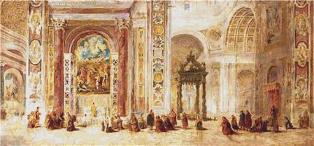 Interior Of St Peter's Basilica - X Squared Cross Stitch