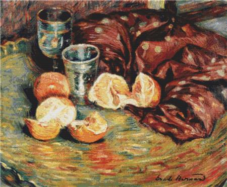 Still Life With Oranges - X Squared Cross Stitch