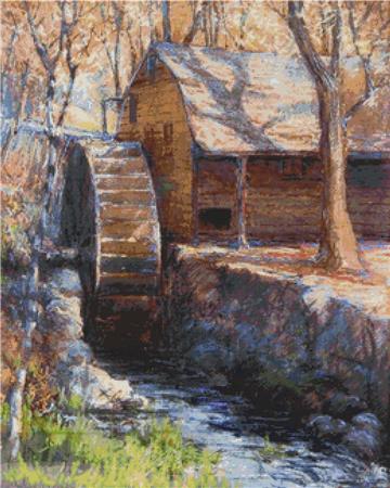 The Old Town Mill - X Squared Cross Stitch