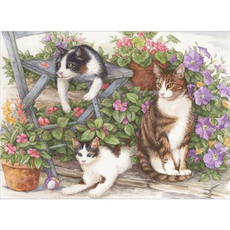 Garden Kitties - Charting Creations