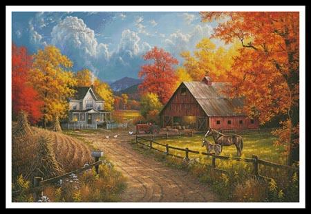 Country Blessings Painting (Large) - Artecy Cross Stitch