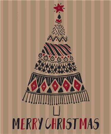 Merry Christmas Tree - X Squared Cross Stitch