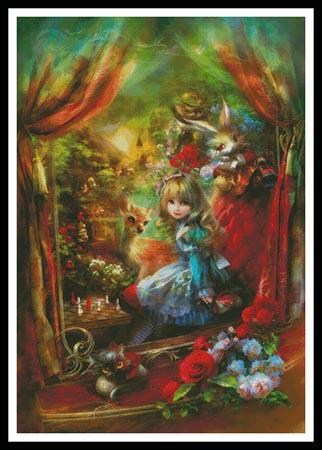 Alice Locomotion (Large) - Artecy Cross Stitch