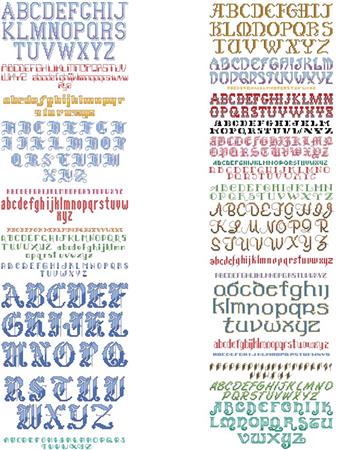 Cross Stitch Alphabets With Backstitch - Kooler Design Studio