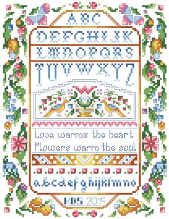 Love Warms The Heart Sampler - Kooler Design Studio