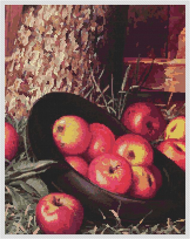 Still Life Of Apples In A Hat - Art of Stitch, The